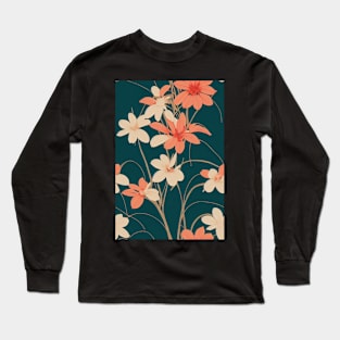 Beautiful Stylized PinkFlowers, for all those who love nature #210 Long Sleeve T-Shirt